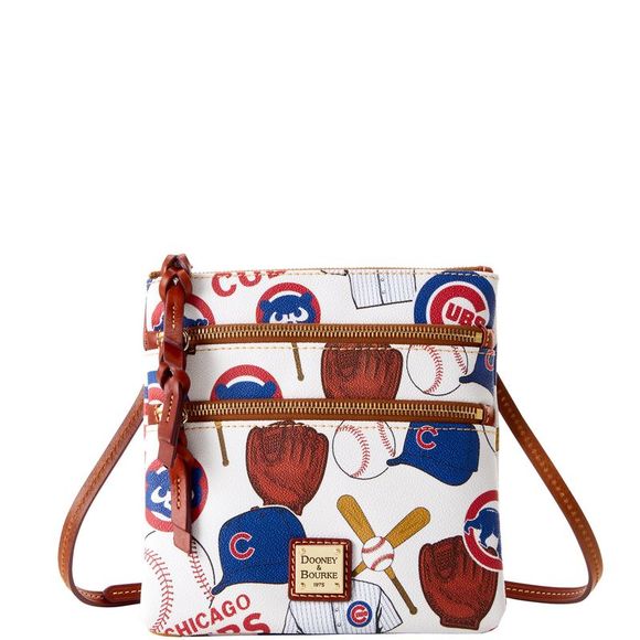 Dooney & Bourke Handbags - Dooney & Bourke MLB Chicago Cubs N S Triple Zip Crossbody Shoulder Bag - CUBS